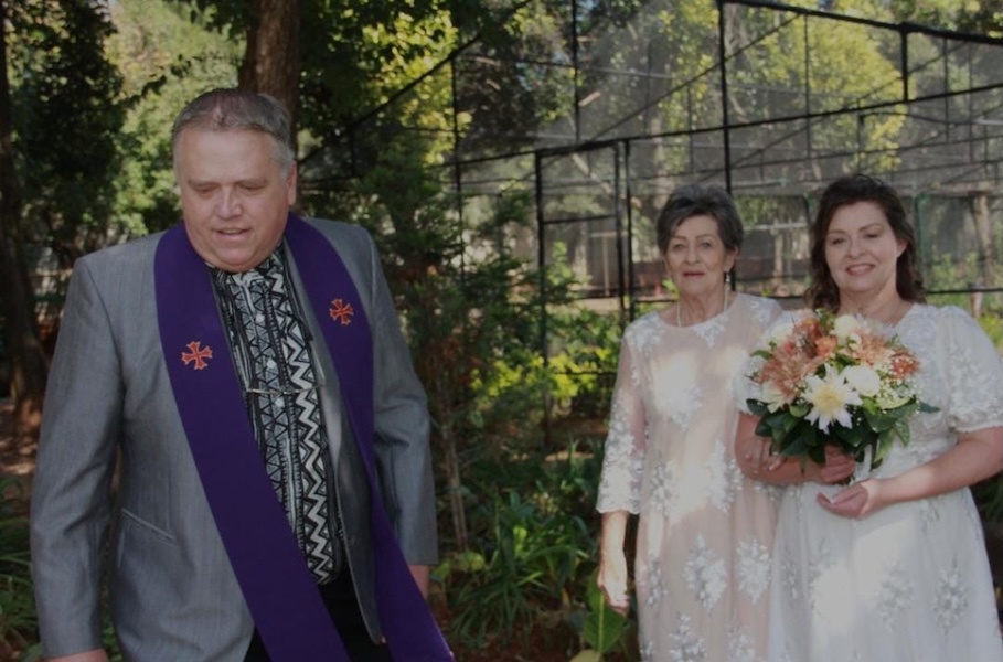 Wedding ceremony by Dr. Gerrit Rademeyer in Philippolis