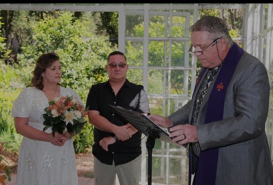 Wedding ceremony by Dr. Gerrit Rademeyer in Philippolis