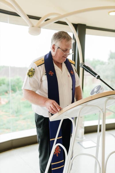 Wedding ceremony by Dr. Gerrit Rademeyer in Philippolis