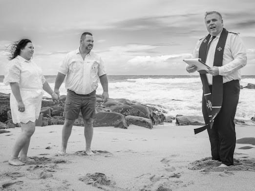 Wedding ceremony by Dr. Gerrit Rademeyer in Philippolis
