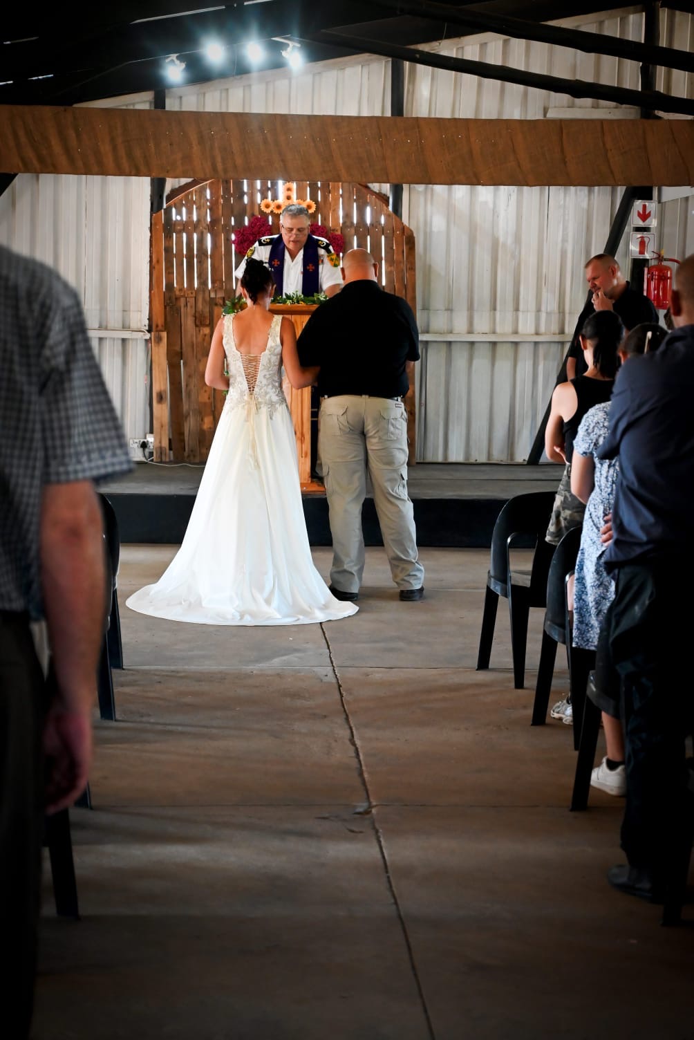 Wedding ceremony by Dr. Gerrit Rademeyer in Philippolis