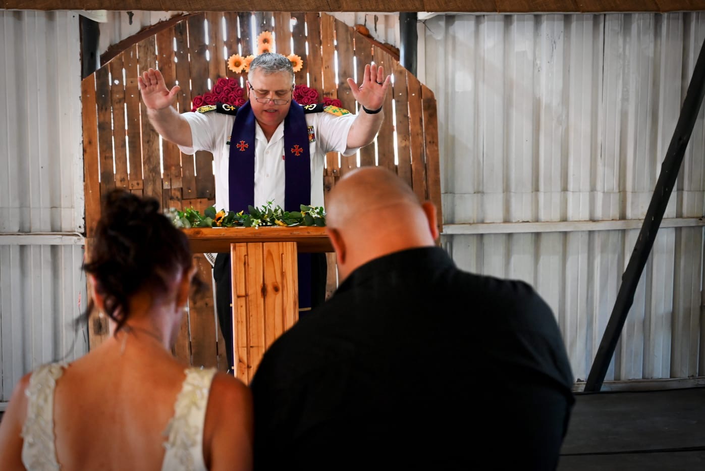 Wedding ceremony by Dr. Gerrit Rademeyer in Philippolis
